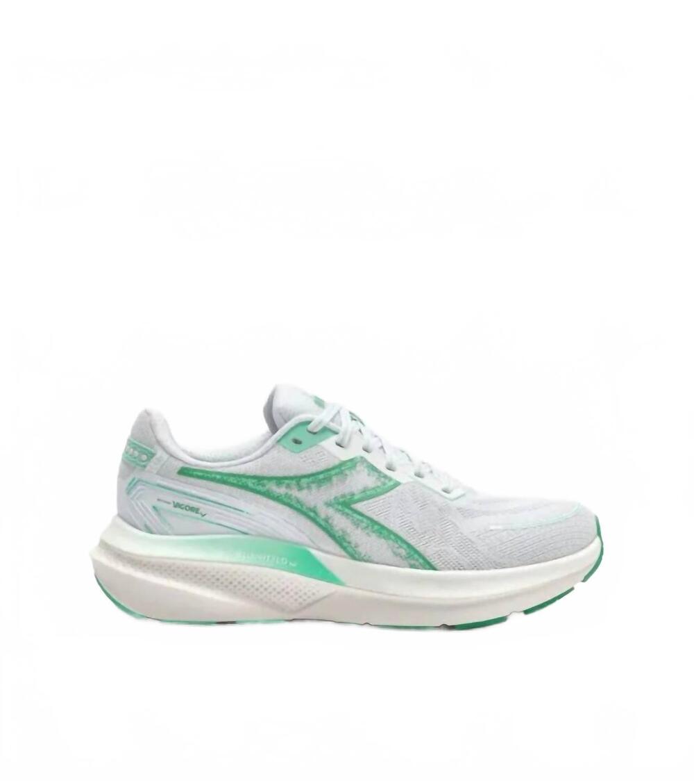 NEW DIADORA women's mythos blushield vigore v running shoes in white / cabbage
